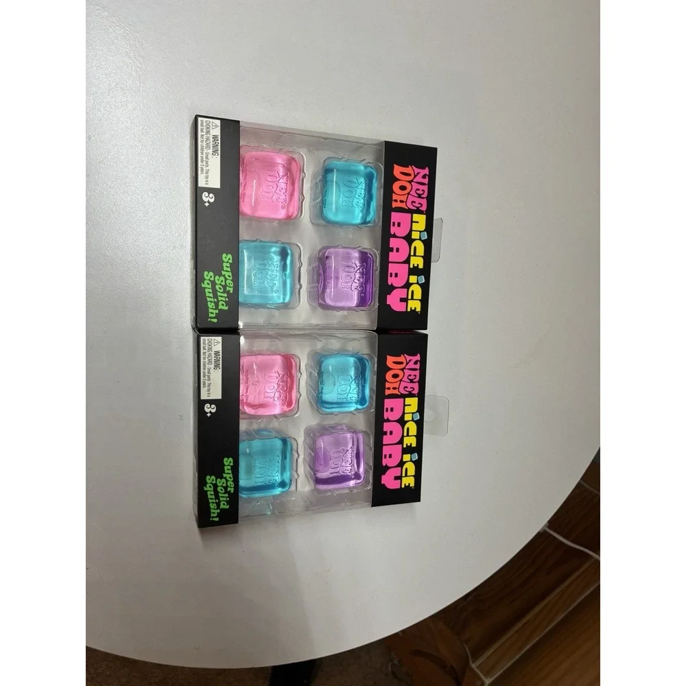 2 NeeDoh Nice Ice Baby 4-Pack sensory fidget toy sets Bundle Lot New